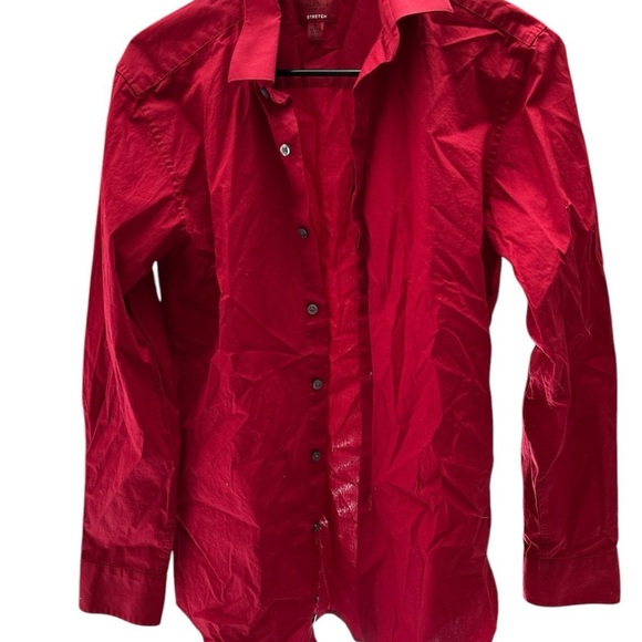 Alfani Men's Red Button-Up Shirt - Picture 1 of 3
